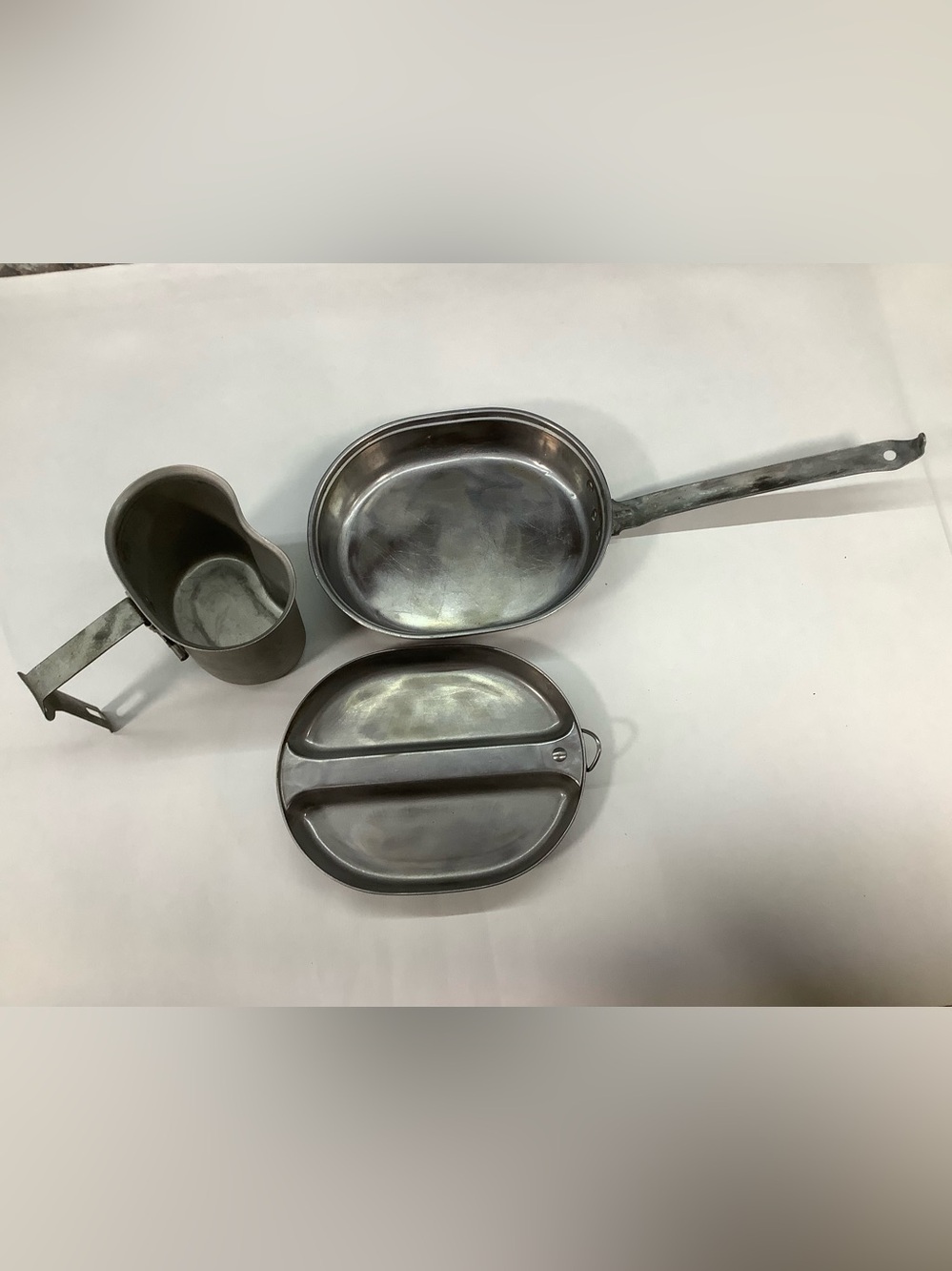 Aluminum Military-Style Mess Kit and Folding Cup - Silver - Picture 2 of 3